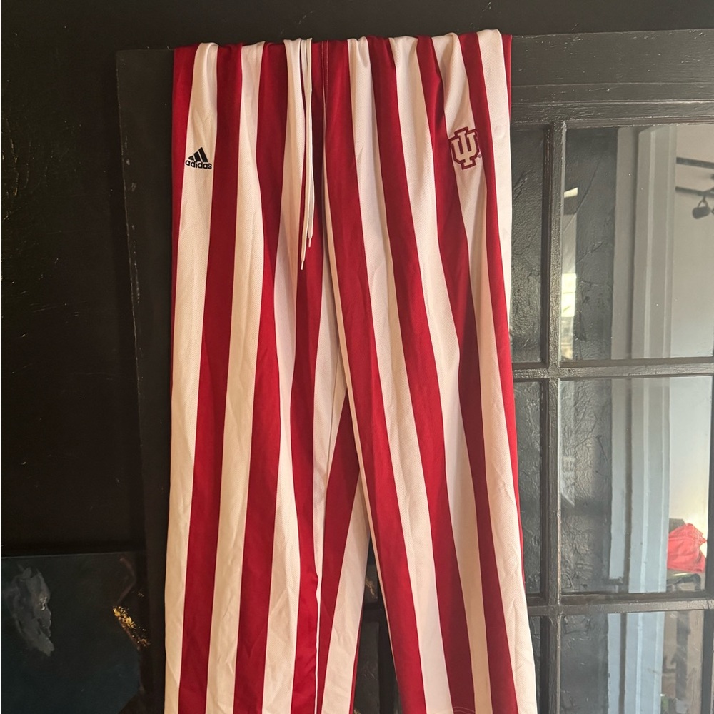 Indiana University candy stripe pants